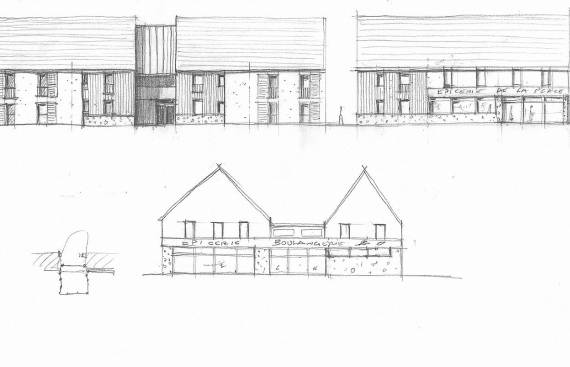 Construction de 13 logements et 3 commerces à Saint Prest 2_1