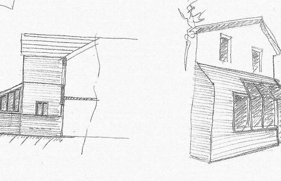 Extension sur jardin d'une maison en basse ville de Chartres 1_1